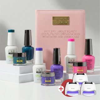 SNS Pro 4 in 1 - Pink Collection - Set 144 Colors - Dip & Acrylic, Gel & Lacquer Matching