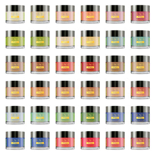 SNS Pro Dipping & Acrylic Powder - Set 36 Colors - Board 01 Pink Collection (001 - 036)