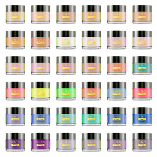 SNS Pro Dipping Powder - Set 36 Colors - Board 1 Burgundy (001 - 036)