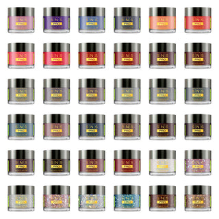 SNS Pro Dipping Powder - Set 36 Colors - Board 2 Burgundy (037 - 072)