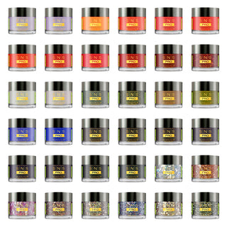 SNS Pro Dipping Powder - Set 36 Colors - Board 4 Burgundy (109 - 144)