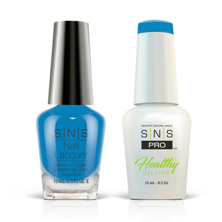 SNS Pro Gel Nail Polish Duo - 116 LG-04- BLUE CURACAO