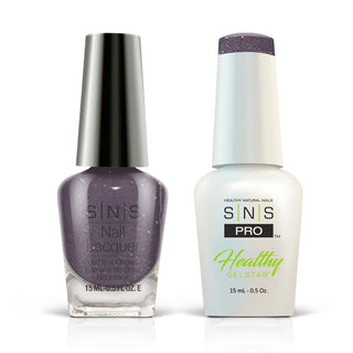 SNS Pro Gel Nail Polish Duo - 050 BOS-01 - FRENCH CONNECTION - Burgundy