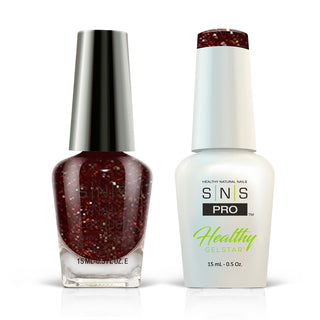 SNS Pro Gel Nail Polish Duo - 071 WW-15- ICE STORM - Burgundy Collection