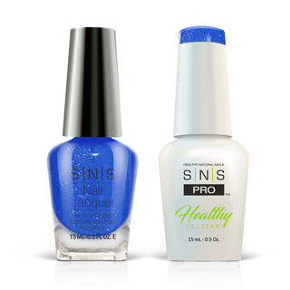 SNS Pro Gel Nail Polish Duo - 103 BM11 - PURPLE PANSY - Burgundy Collection