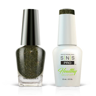 SNS Pro Gel Nail Polish Duo - 124 CC15 - BOSSY COCKATOO - Burgundy Collection