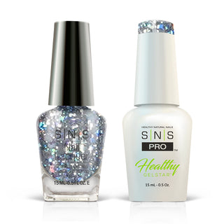 SNS Pro Gel Nail Polish Duo - 137 SG20 - SILVER PAGODA - Burgundy Collection