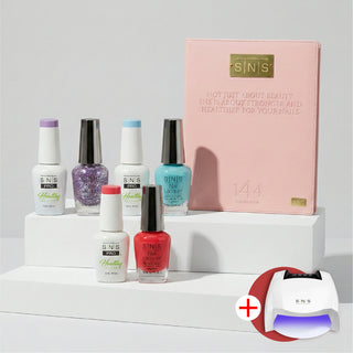 SNS Pro Gel Nail Polish Duo - Set 144 Colors - Pink Collection