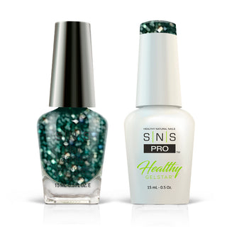 SNS Pro Gel Nail Polish Duo - 143 BO-029 POT OF SPARKLES