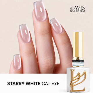 Lavis Starry White Cat Eye Gel (Super Clear Cat Eye)