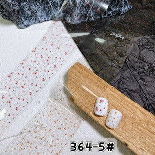 3D Bow Floral Nail Transfer Decals 1