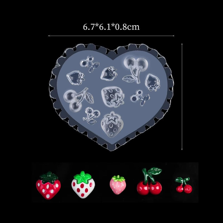 3D Nail Charm Mold 13 - Fruit