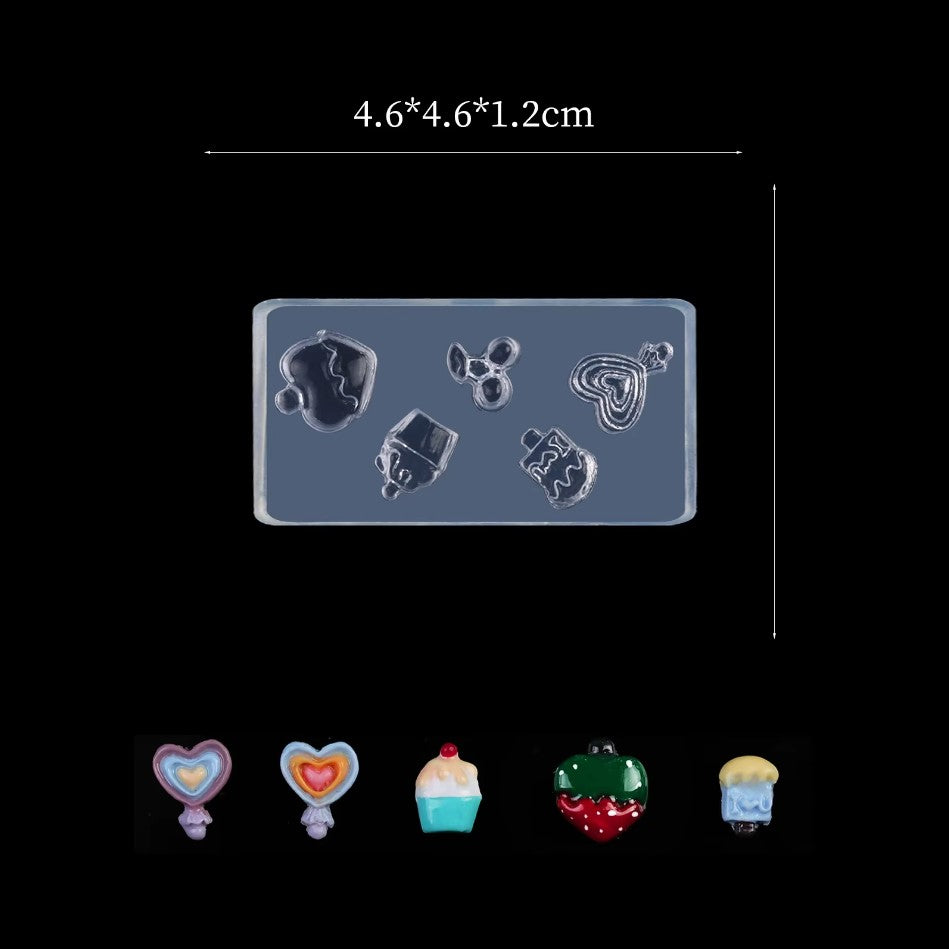 3D Nail Charm Mold 12 - Candy