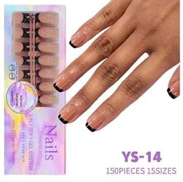 3-in-1 Coattips - French Nails Tips - Full Cover - Press on Nails