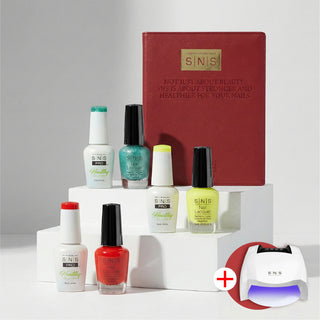 SNS Pro Gel Nail Polish Duo - Set 144 Colors - Burgundy Collection