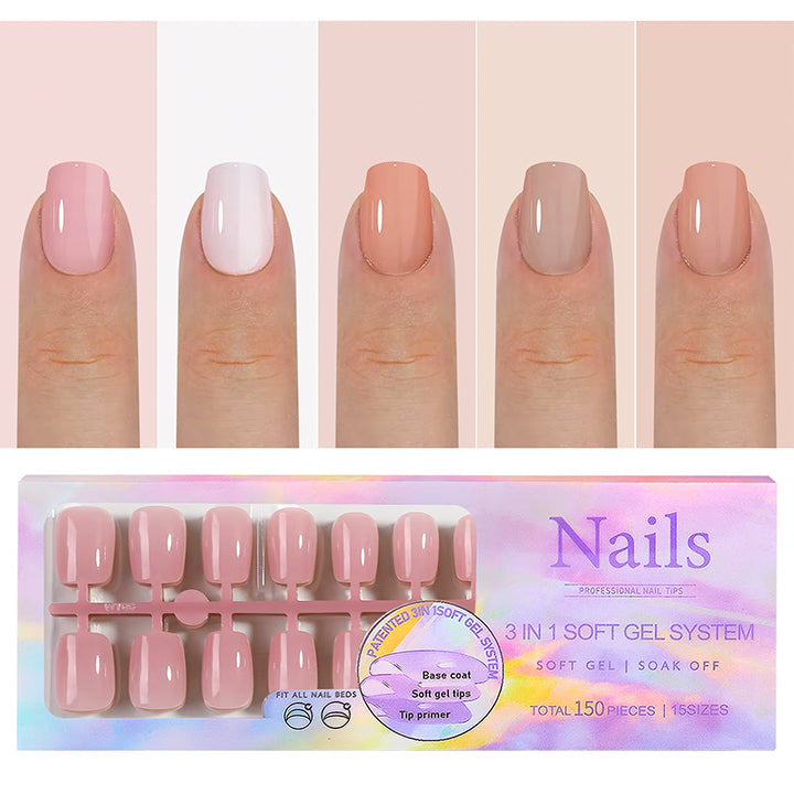 Press On Nails 150pcs/box - Short Squoval 06