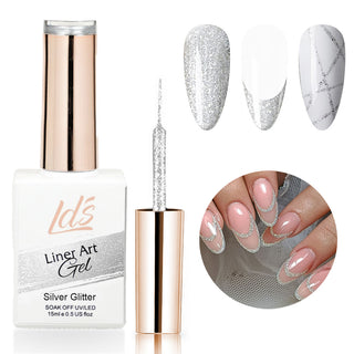 LDS Liner Art Silver Glitter