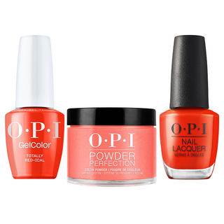 OPI Intelli 3 in 1 - GCF034 Totally Red-ical - Dip, Gel & Lacquer Matching