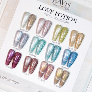 LAVIS Cat Eyes CE9 (Ver1) - Set 12 Colors - Gel Polish 0.5 oz - Love Potion Collection
