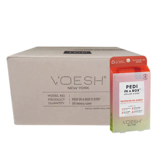 VOESH - CASE OF 50 Pedi a Box (4 Step) - WATERMELON BURST