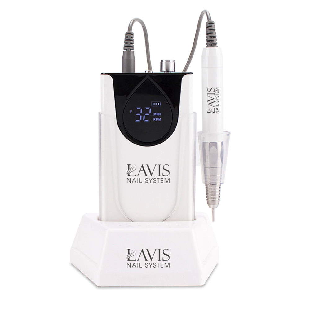  LAVIS Nail Drill - White by LAVIS NAILS TOOL sold by DTK Nail Supply