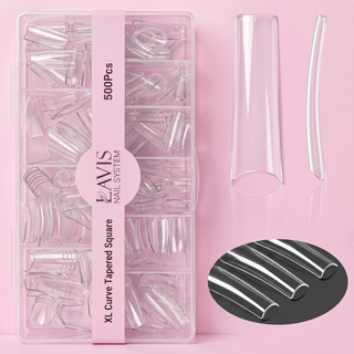 Lavis - XL Curve Tapered Square - Clear - 500 Pcs