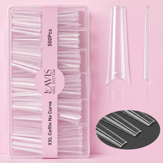 Lavis - XXL Coffin No Curve - Clear - 500 Pcs