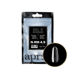APRES - Gel - X Natural Round Medium 4.5 Refill Bag - DTK Nail Supply