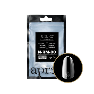 APRES - Gel - X Natural Round Medium Refill Bag - DTK Nail Supply