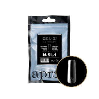 APRES - Gel - X Natural Square Long Refill Bag - DTK Nail Supply