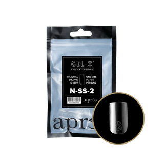 APRES - Gel - X Natural Square Short Refill Bag - DTK Nail Supply