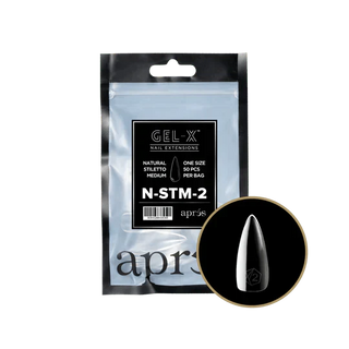 APRES - Gel - X Natural Stiletto Medium Refill Bag - DTK Nail Supply