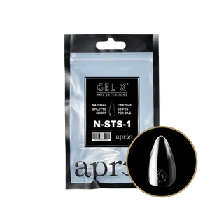 APRES - Gel - X Natural Stiletto Short Refill Bag - DTK Nail Supply
