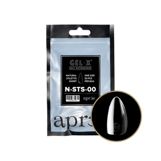 APRES - Gel - X Natural Stiletto Short Refill Bag - DTK Nail Supply