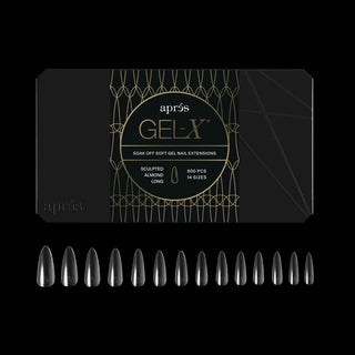 APRES - Gel-X™ Sculpted Almond Long Box of Tips (600 Pcs)