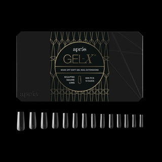 APRES - Gel-X™ Sculpted Square Long Box of Tips (600 Pcs)