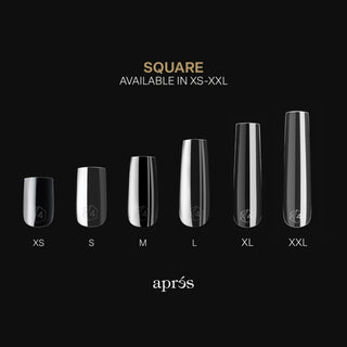 APRES - Gel-X™ Sculpted Square Long Box of Tips (600 Pcs)