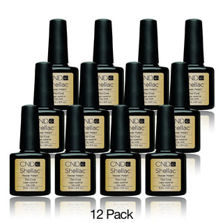 CND Shellac Set 12 Colors -  Top Coat 0.5 oz