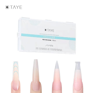 TAYE Dual Form Tips - P064 Double-Head Short Clear