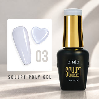 SNS Pro Sculpt Poly Gel - Set 24 Colors - HEMA & TPO Free - 0.5 oz