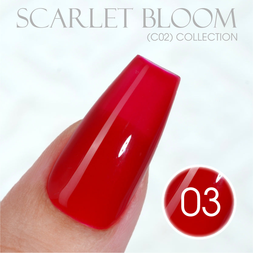 LAVIS C02 - Set 24 Colors - Gel Polish 0.5 oz - Scarlet Bloom Collection V2