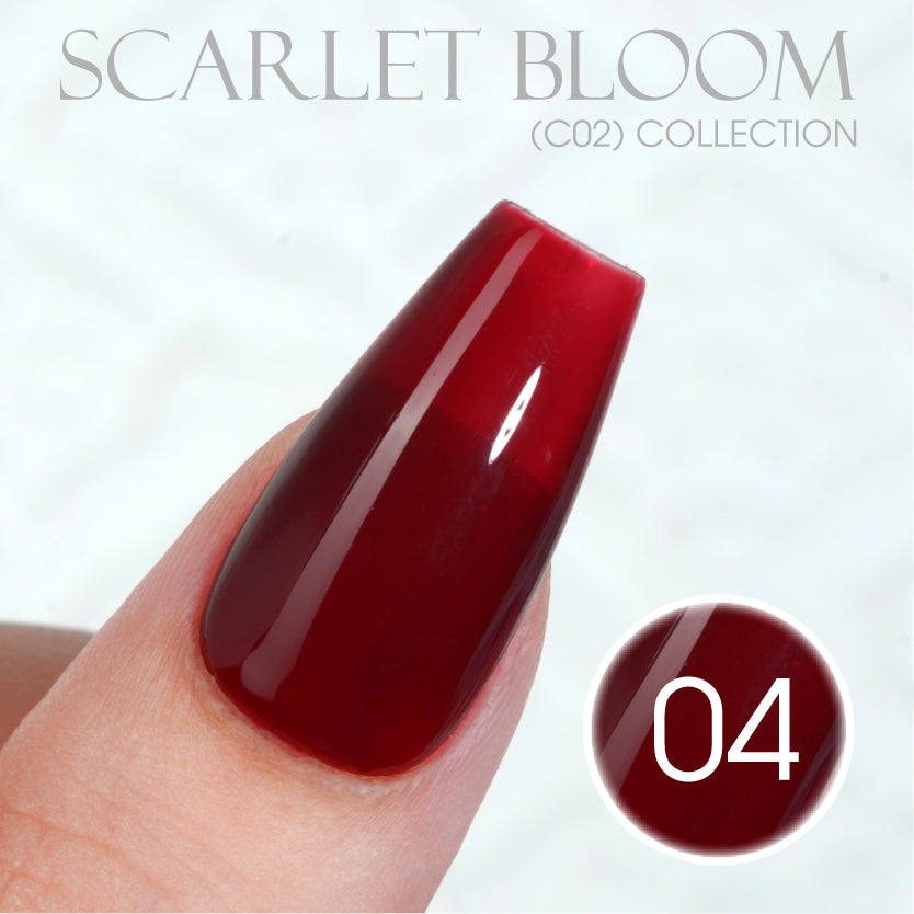 LAVIS C02 - Set 24 Colors - Gel Polish 0.5 oz - Scarlet Bloom Collection V2