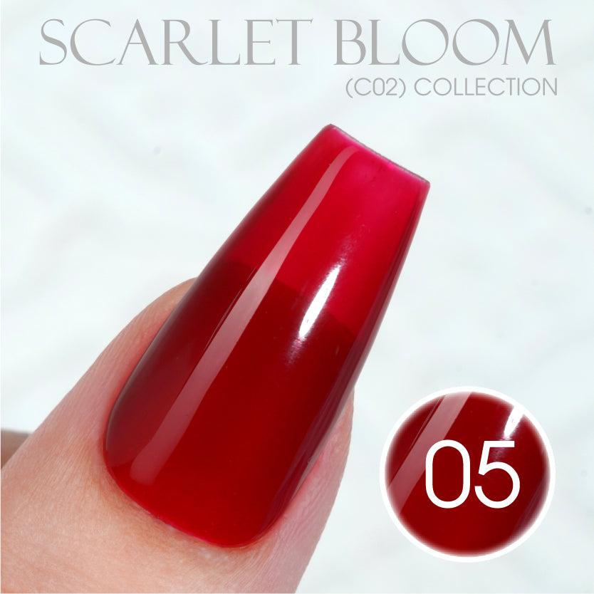 LAVIS C02 - Set 24 Colors - Gel Polish 0.5 oz - Scarlet Bloom Collection V2