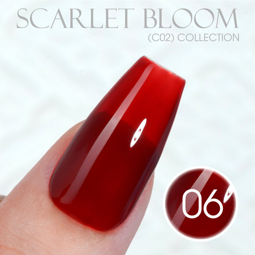 LAVIS C02 - Set 24 Colors - Gel Polish 0.5 oz - Scarlet Bloom Collection V2