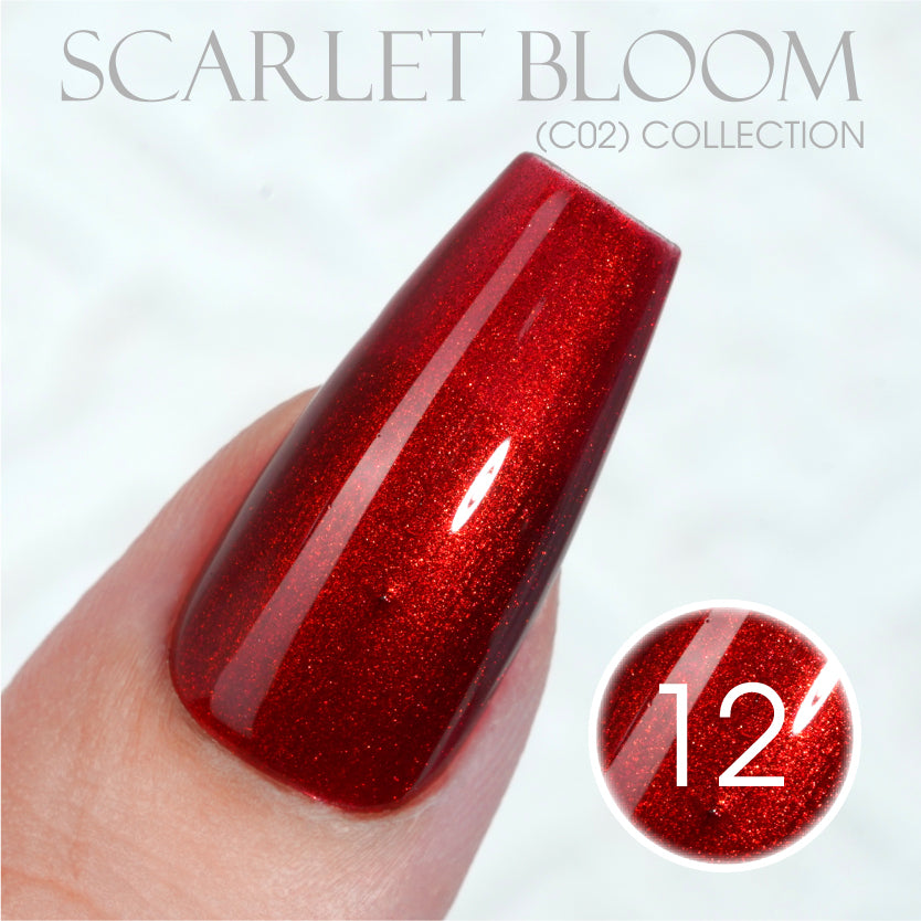 LAVIS C02 - Set 24 Colors - Gel Polish 0.5 oz - Scarlet Bloom Collection V2