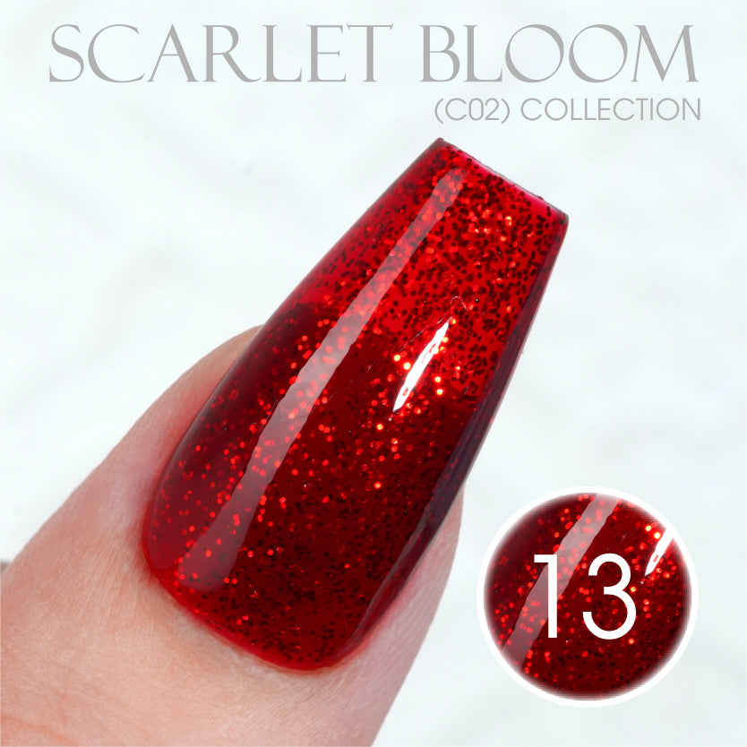 LAVIS C02 - Set 24 Colors - Gel Polish 0.5 oz - Scarlet Bloom Collection V2