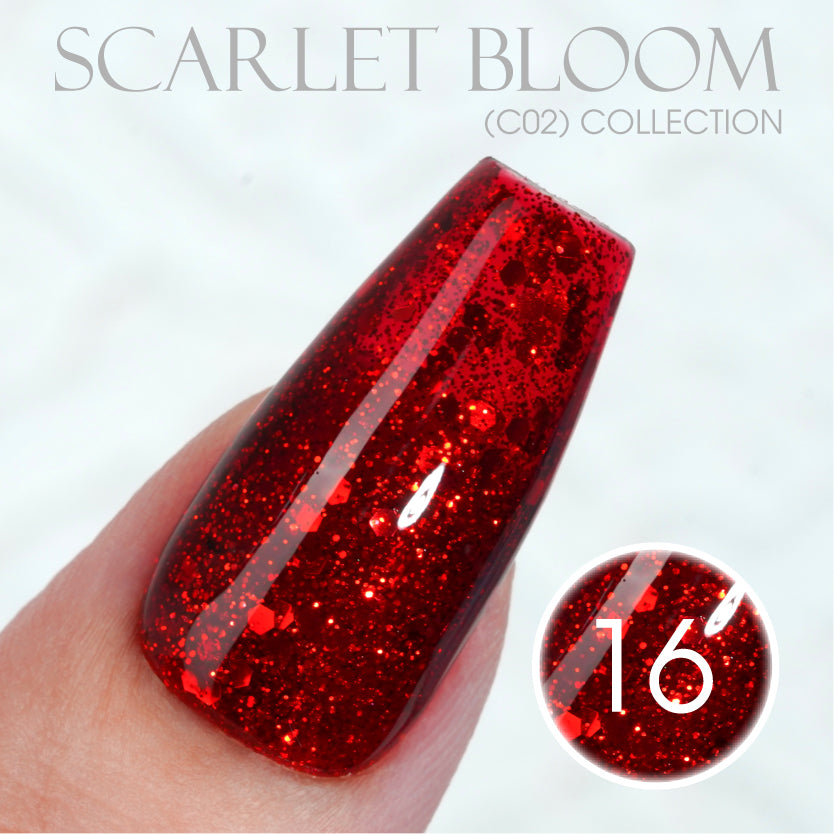 LAVIS C02 - Set 24 Colors - Gel Polish 0.5 oz - Scarlet Bloom Collection V2