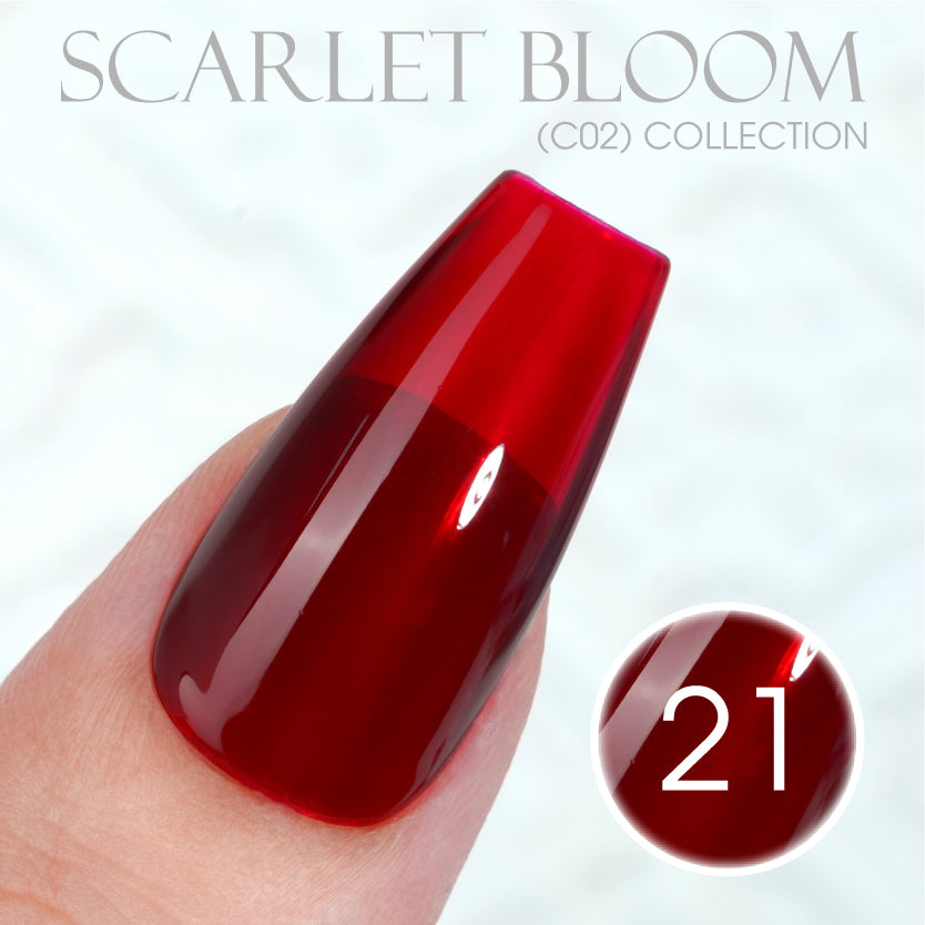 LAVIS C02 - 21 - Gel Polish 0.5 oz - Scarlet Bloom Collection