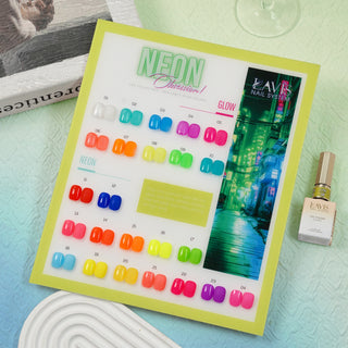 LAVIS C05 - Set 24 Colors - Gel Polish 0.5 oz - Neon Obsession Collection