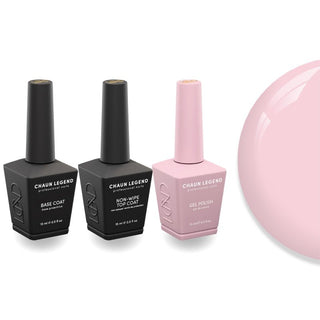 Chaun Legend Non - Wipe Top Coat - Base Coat Duo - LG5083 She Dusty - DTK Nail Supply